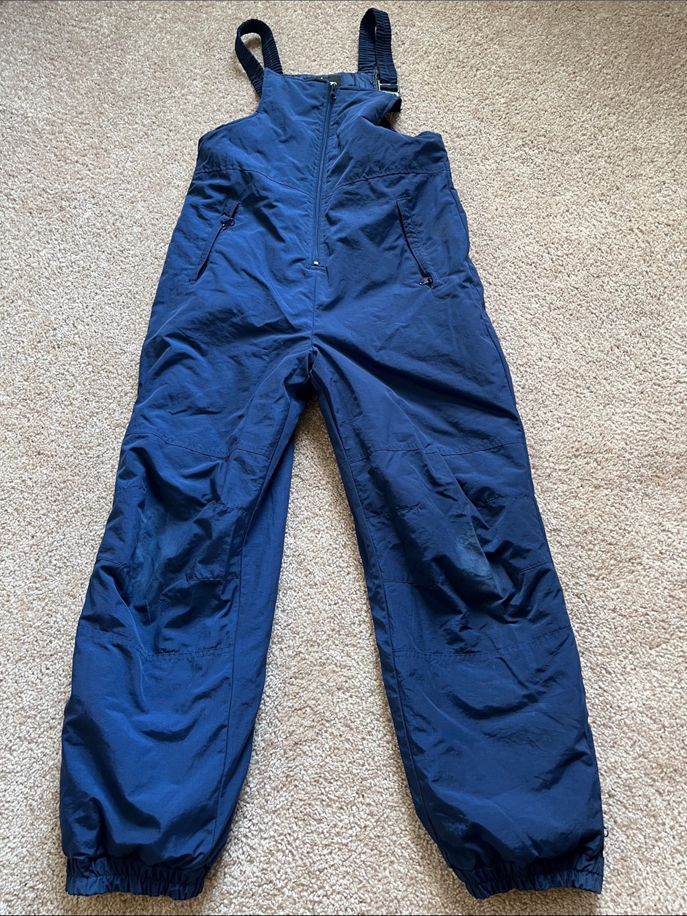 Athletech Navy Blue Insulated Track Bib Joggers